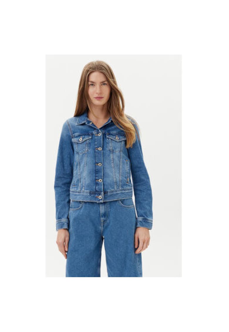 Oferte la Jacheta de blugi dama  PL402430IA5 - Bumbac - Albastru - Albastru