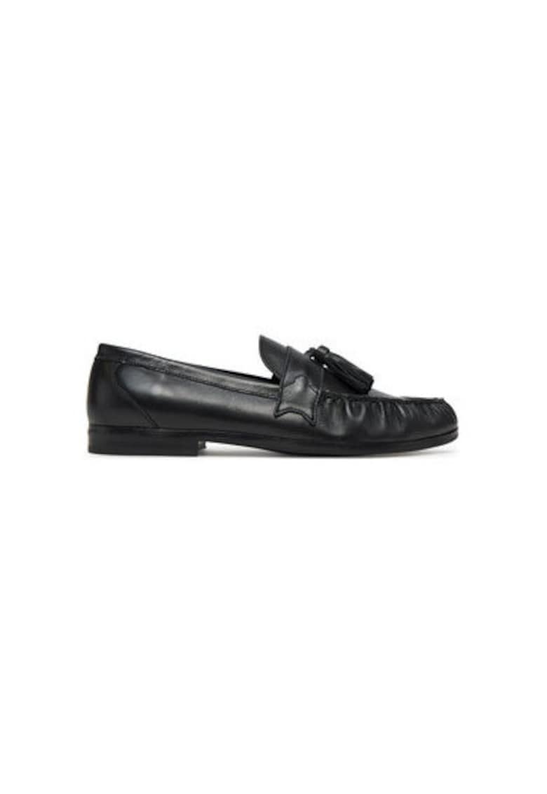 Oferte la Mocasini barbati  LIDO - Piele naturala - Negru - Negru
