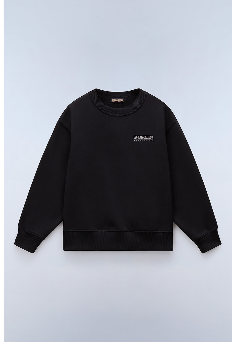 Oferte la Bluza de trening din amestec de bumbac cu imprimeu logo - Negru/Gri
