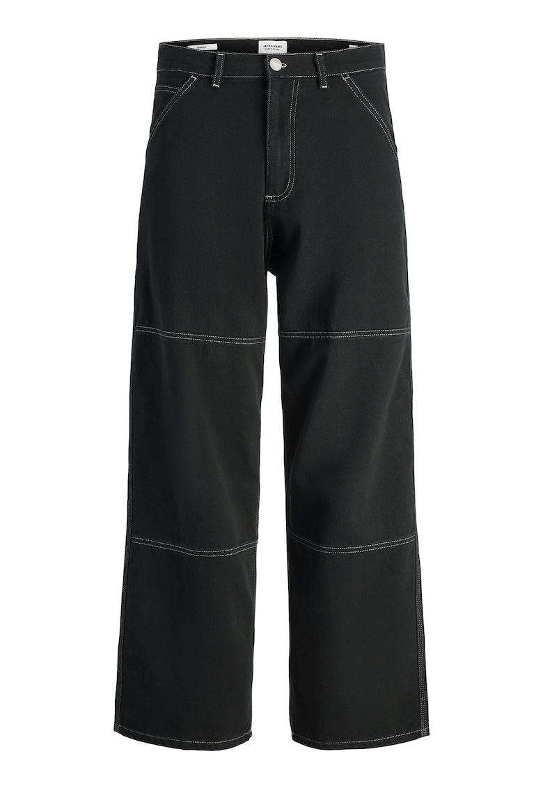 Oferte la Pantaloni barbati Jack Jones - 12273515 - Bumbac - Negru - Negru