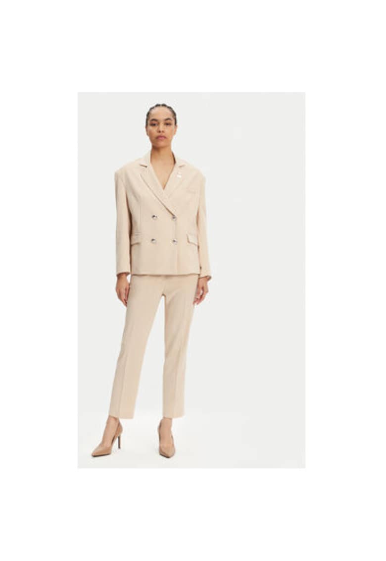 Oferte la Pantaloni chino dama  25EB571/21BE - Poliester/Viscoza - Bej - Bej