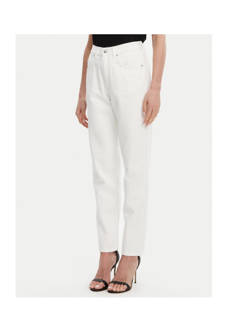 Oferte la Pantaloni dama  53-8024 - Bumbac - Alb - Alb