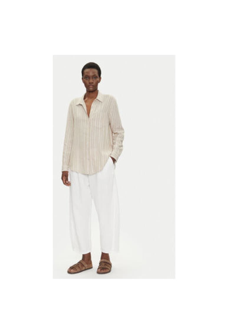 Oferte la Pantaloni dama  713952-00 - Bumbac - Alb - Alb