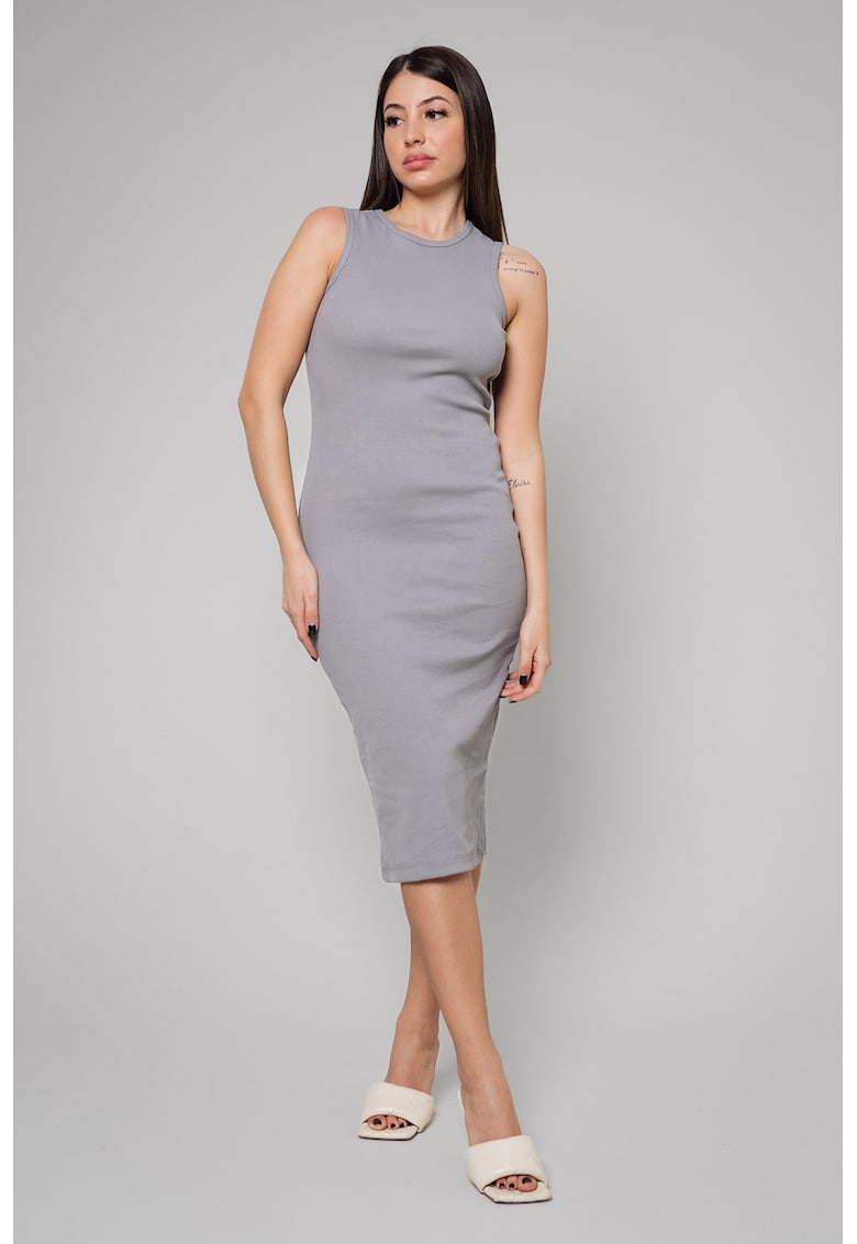 Oferte la Rochie midi cambrata - Gri