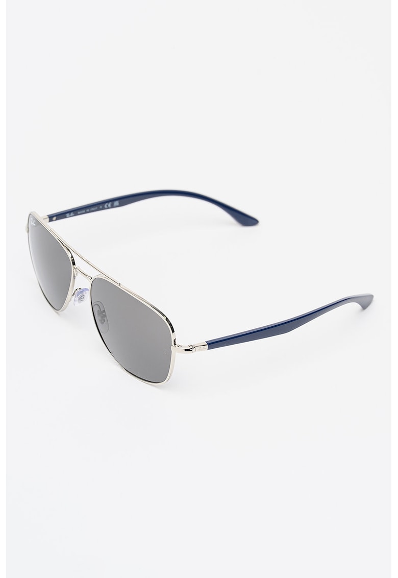 Oferte la Ochelari de soare aviator unisex cu lentile uni - Albastru