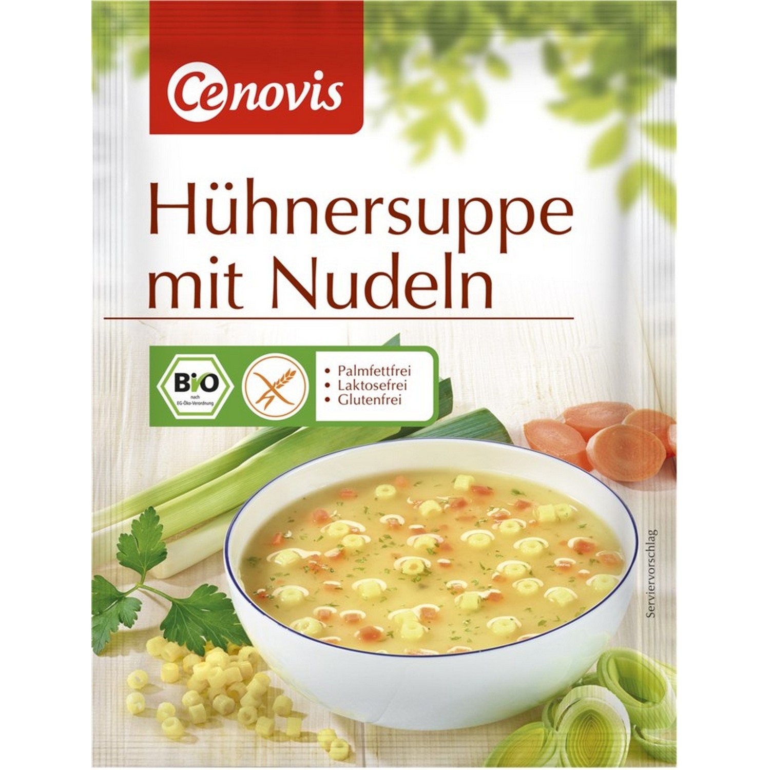Oferte la Supa bio de pui cu taitei, 30g cenovis