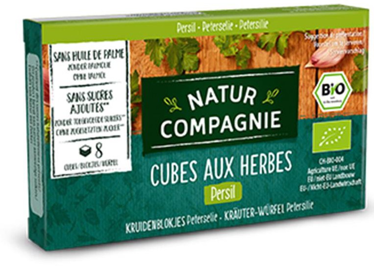 Oferte la Cuburi bio cu verdeturi si patrunjel, 80g Natur Compagnie