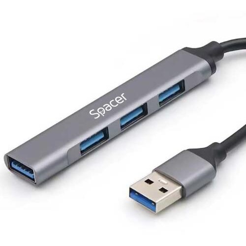 Oferte la Hub Extern Porturi 1x USB 3.0 3x USB 2.0 Conectare prin USB 3.0 Cablu 1M Argintiu