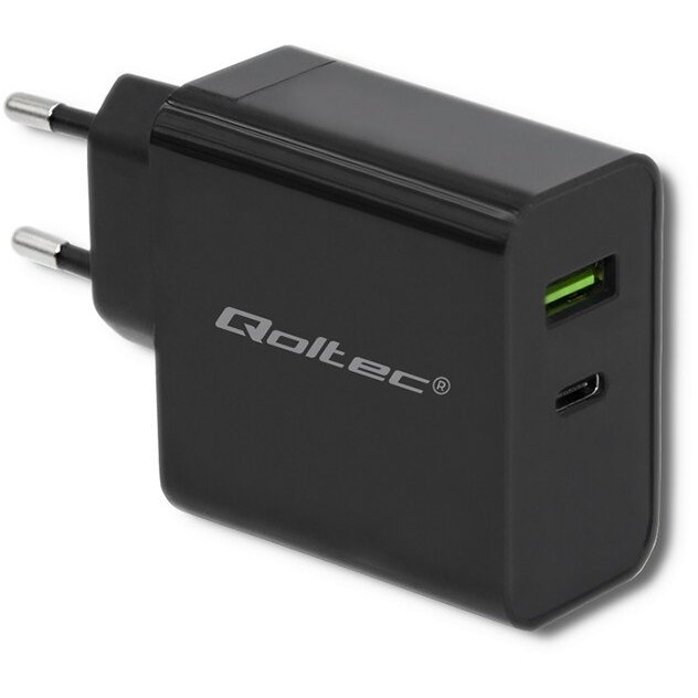 Oferte la Incarcator Retea 51717  45W  5-20V  2.25-3A  USB Type C PD  USB-A Negru