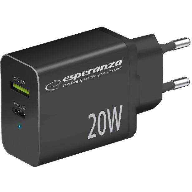 Oferte la Incarcator EZC105K   20W   DC/AC Quick Charge 3.0 USB A USB C Negru