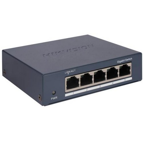 Oferte la Switch Hikvision DS-3E0505-O, 5 porturi Gigabit RJ45, 10 Gbps, 1000M network access