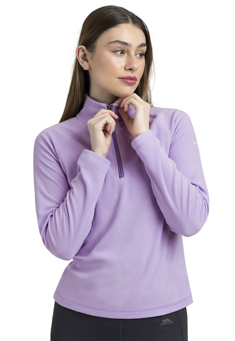 Oferte la Bluza de trening din fleece cu fenta cu fermoar scurt Skylar - Violet deschis