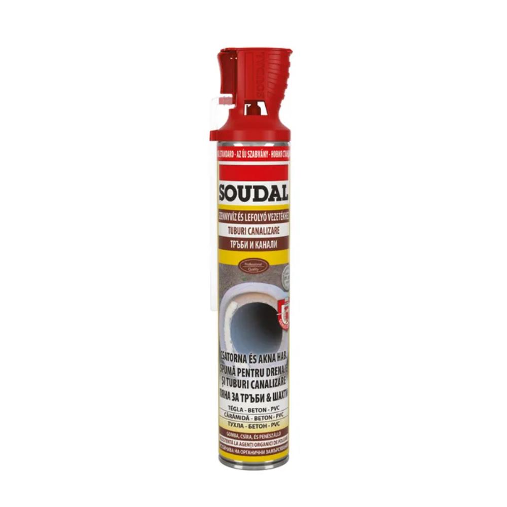 Oferte la Spuma poliuretanica pentru tubulatura canalizare Soudal, 750 ml