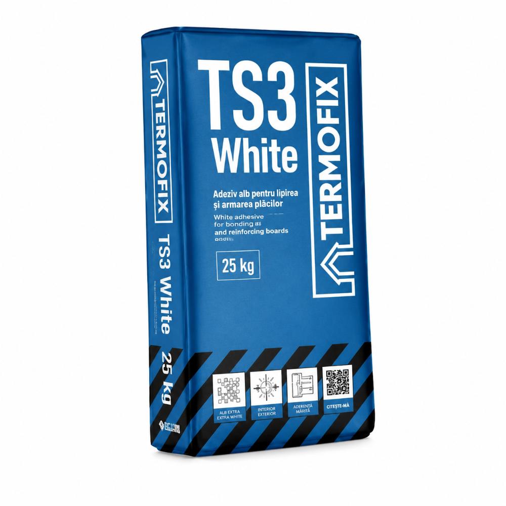 Oferte la Adeziv si masa spaclu polistiren expandat Termofix TS3, interior/exterior, alb, 25 kg