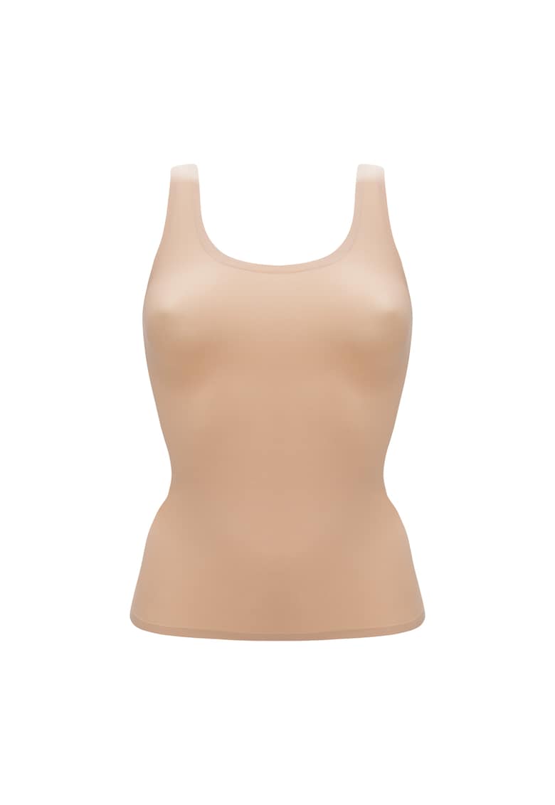 Oferte la Top fara cusaturi cu decolteu amplu - Bej