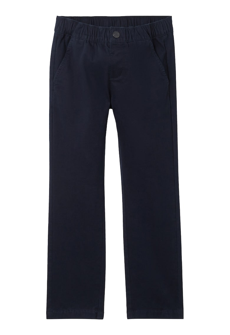 Oferte la Pantaloni chino cu talie elastica - Albastru ultramarin