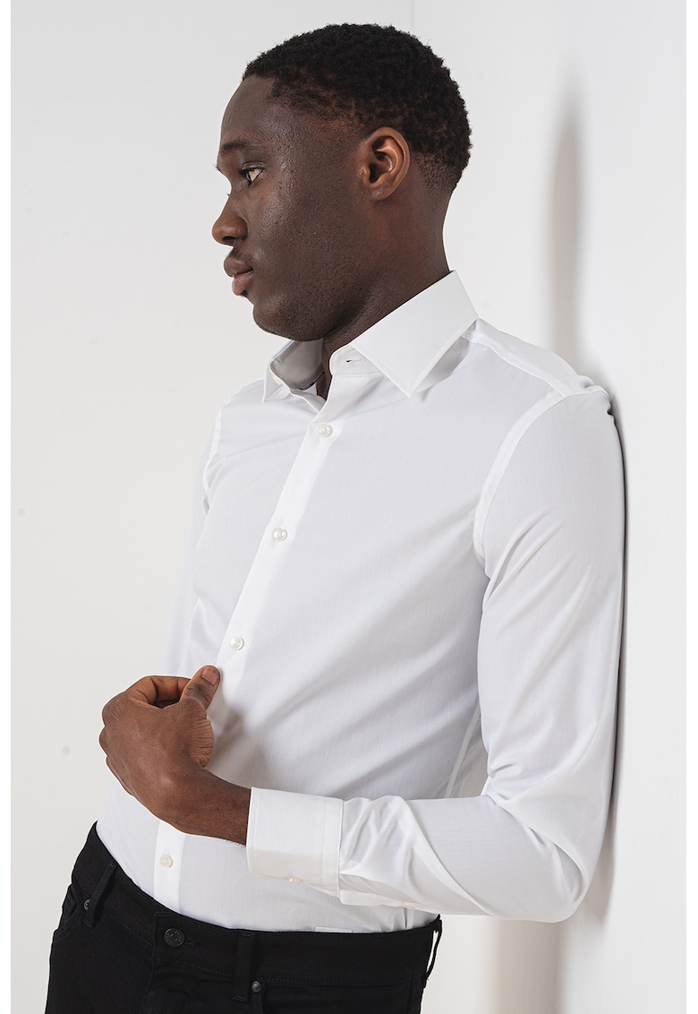 Oferte la Camasa slim fit Hank Kent - Alb optic