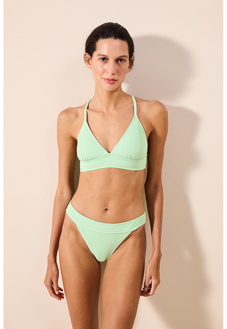 Oferte la Bustiera triunghiulara de baie - Verde pal