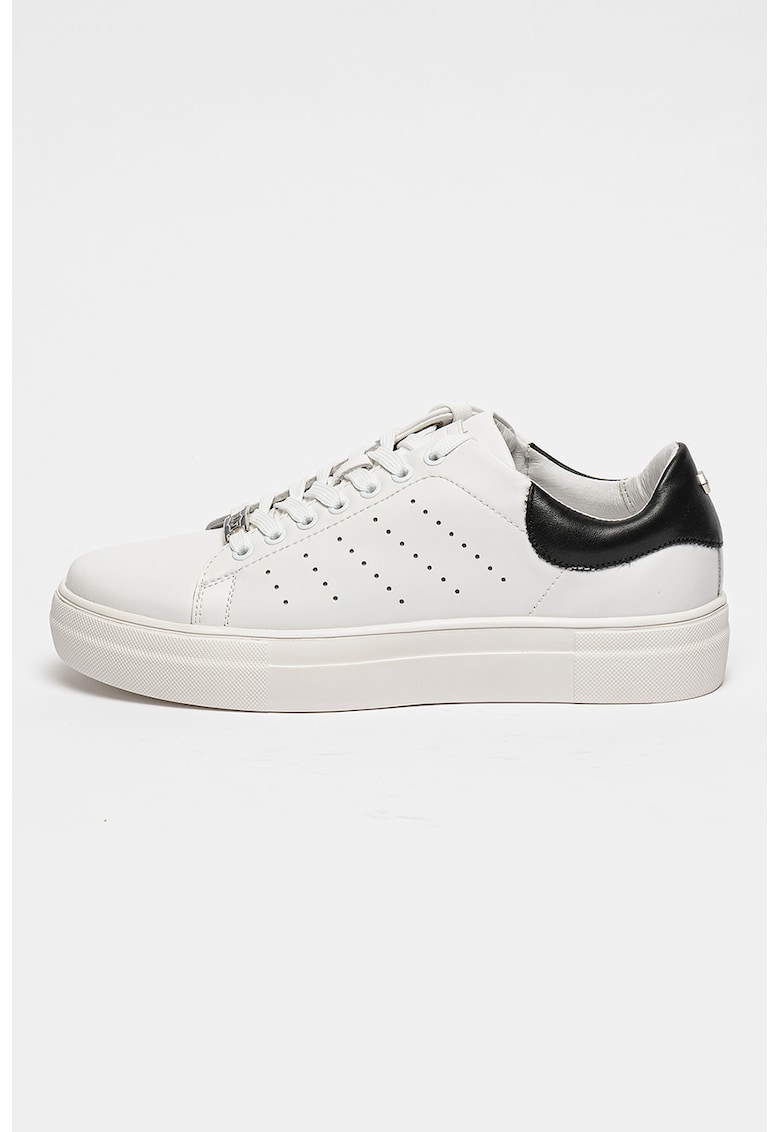 Oferte la Pantofi sport din piele Lemmy - Alb/Negru
