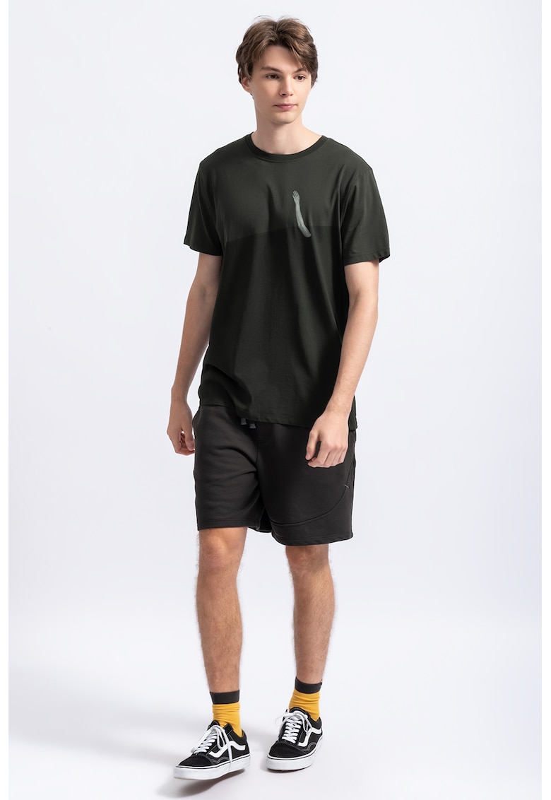 Oferte la Tricou unisex cu imprimeu grafic - Negru stins