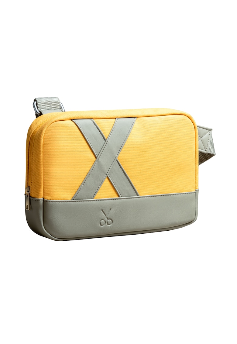 Oferte la Geanta crossbody unisex Nougrod - Galben sofran/Gri cenusiu