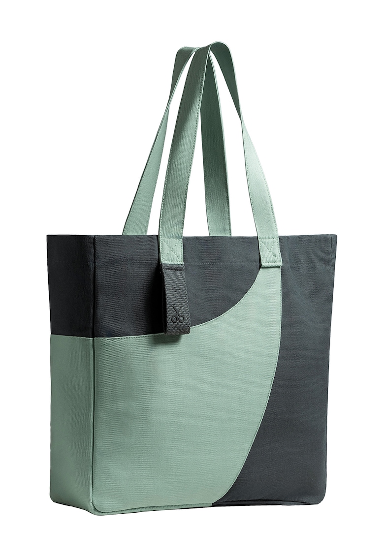 Oferte la Geanta tote unisex Meclo - Gri antracit/Verde menta