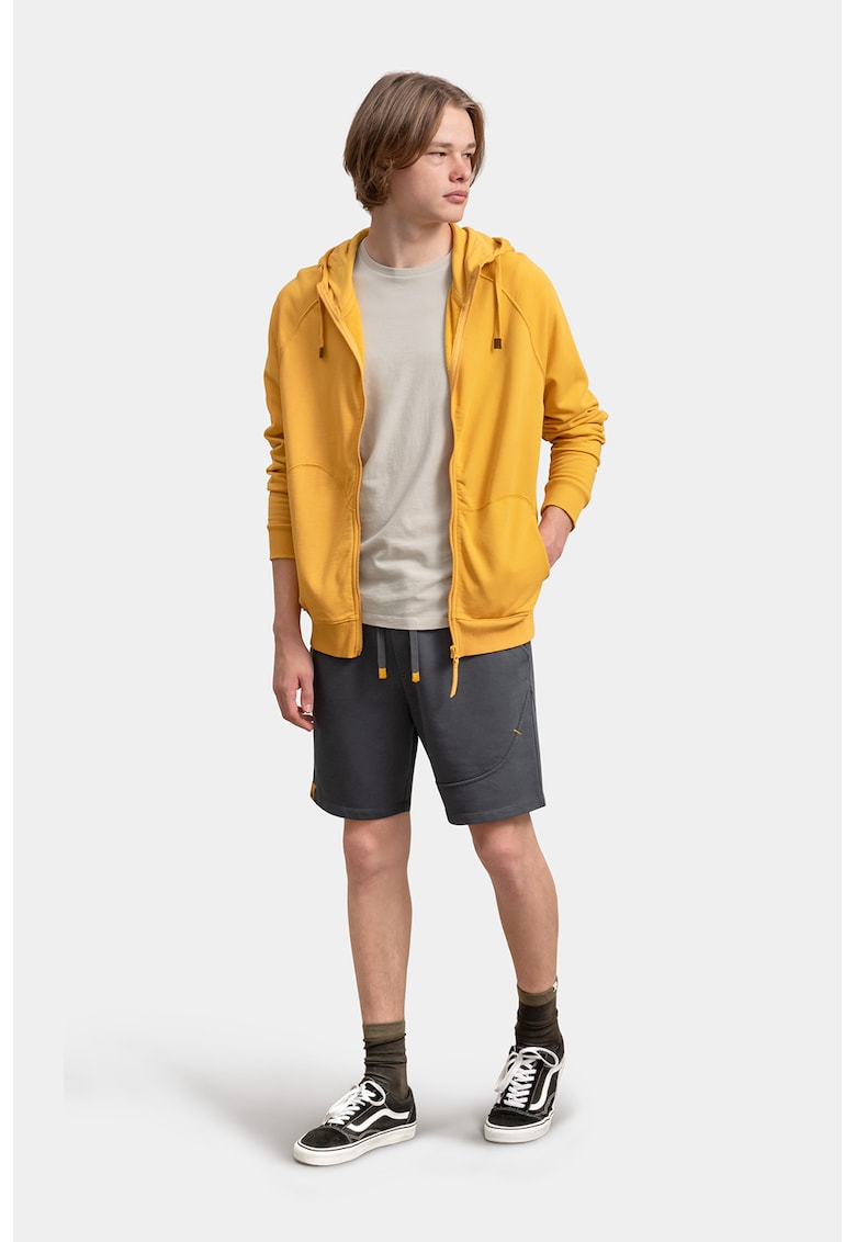 Oferte la Pantaloni scurti sport cu talie ajustabila - Gri inchis