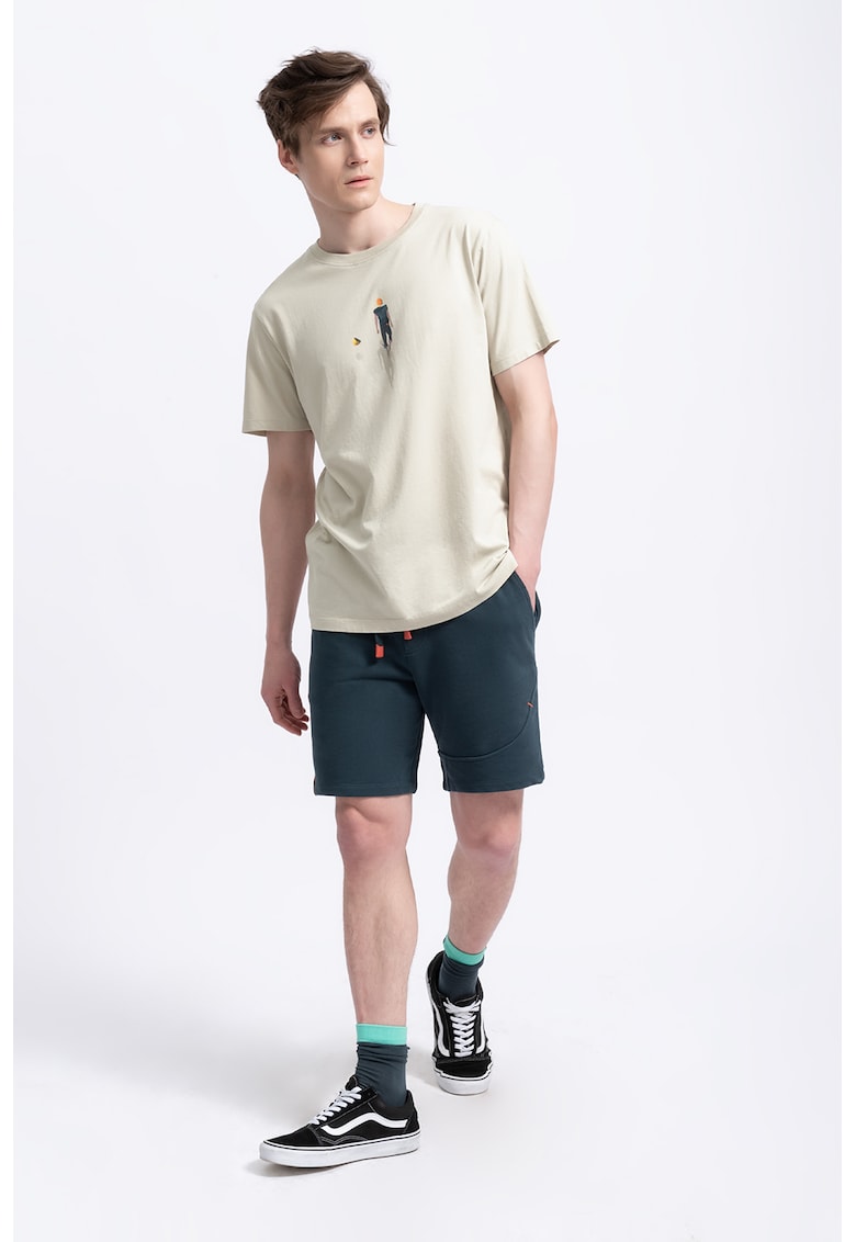 Oferte la Tricou unisex cu imprimeu grafic - Bej deschis