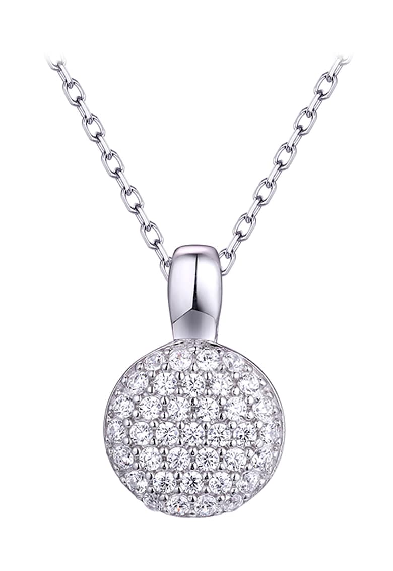 Oferte la Colier de argint veritabil cu pandantiv zirconia - Argintiu