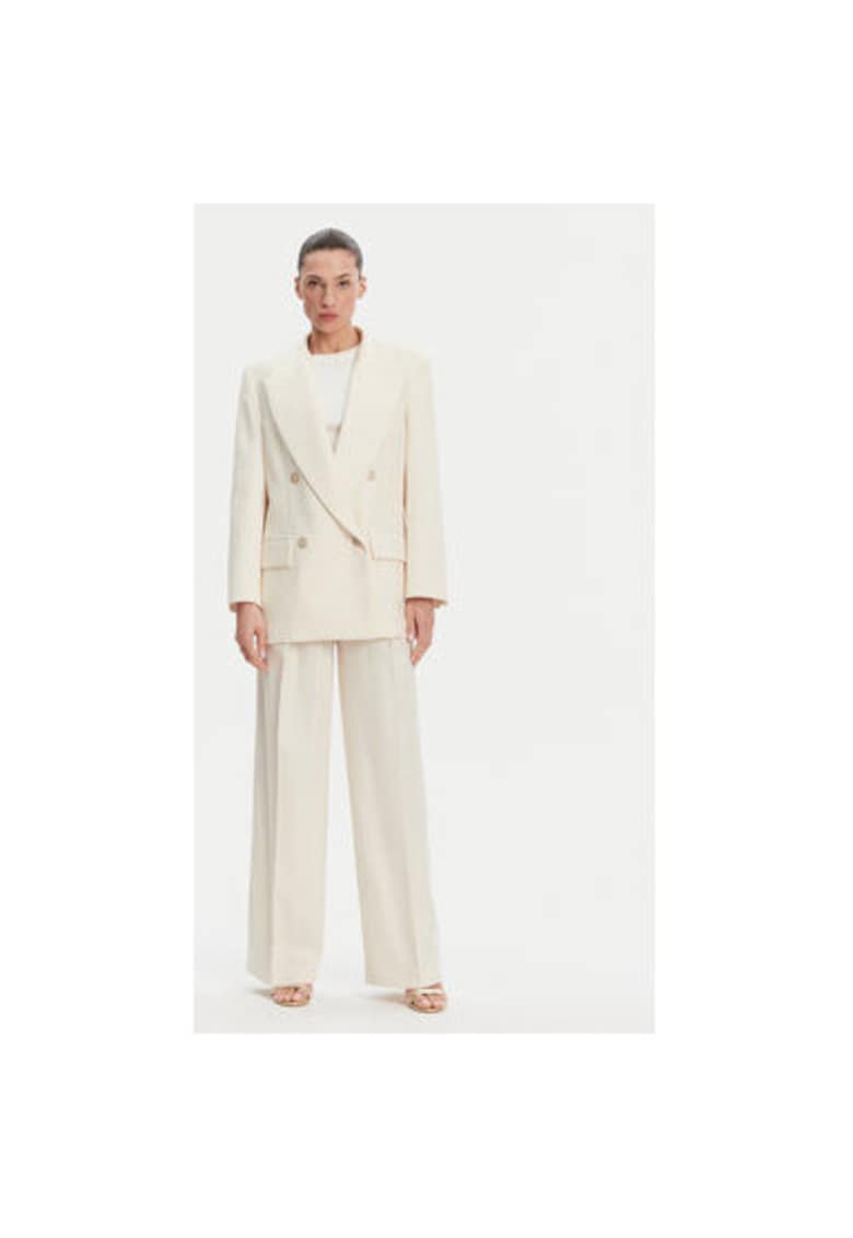 Oferte la Pantaloni dama  P25CPPA01901 - Viscoza/Poliester - Ecru - Ecru