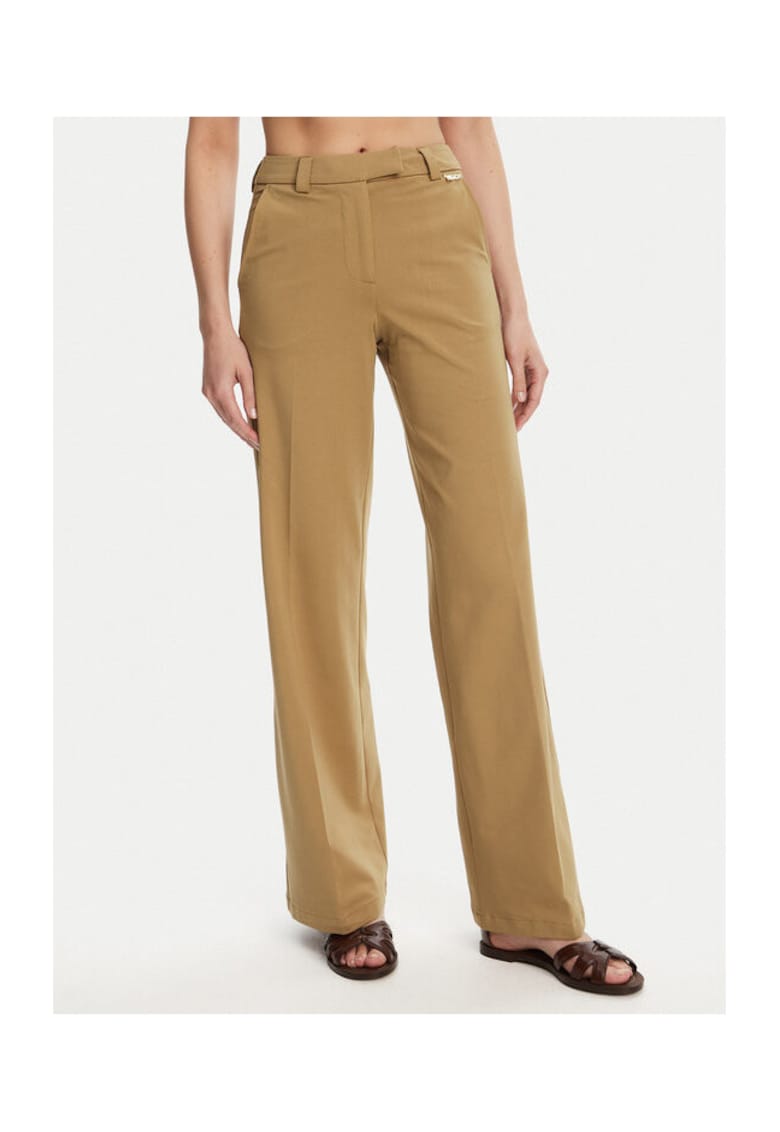 Oferte la Pantaloni dama  GPP25421PA - Bumbac/Elastan - Bej - Bej