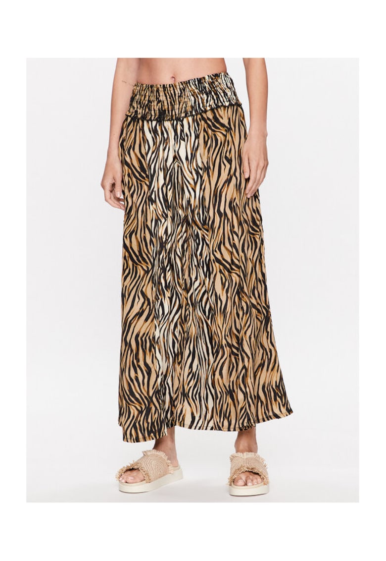 Oferte la Pantaloni dama -  302466337 - Poliester - Maro - Maro