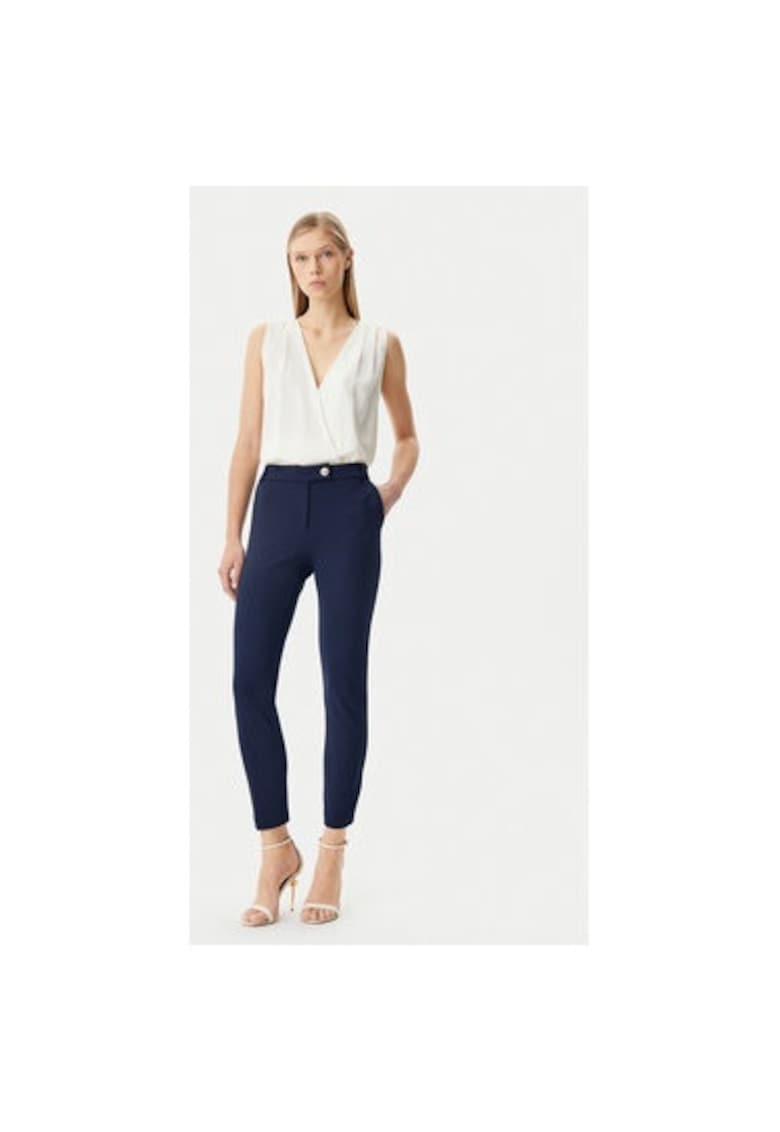 Oferte la Pantaloni dama -  305318350 - Poliester - Albastru - Albastru