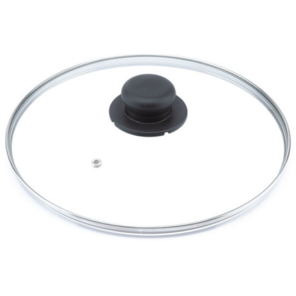 Oferte la Capac sticla temperata CO324PI margine si maner din inox 18/10 4mm 24cm