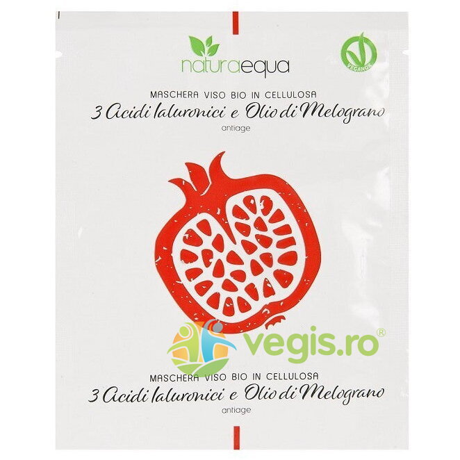 Oferte la Masca Faciala Bio cu 3 Acizi Hialuronici si Ulei de Rodie 12ml