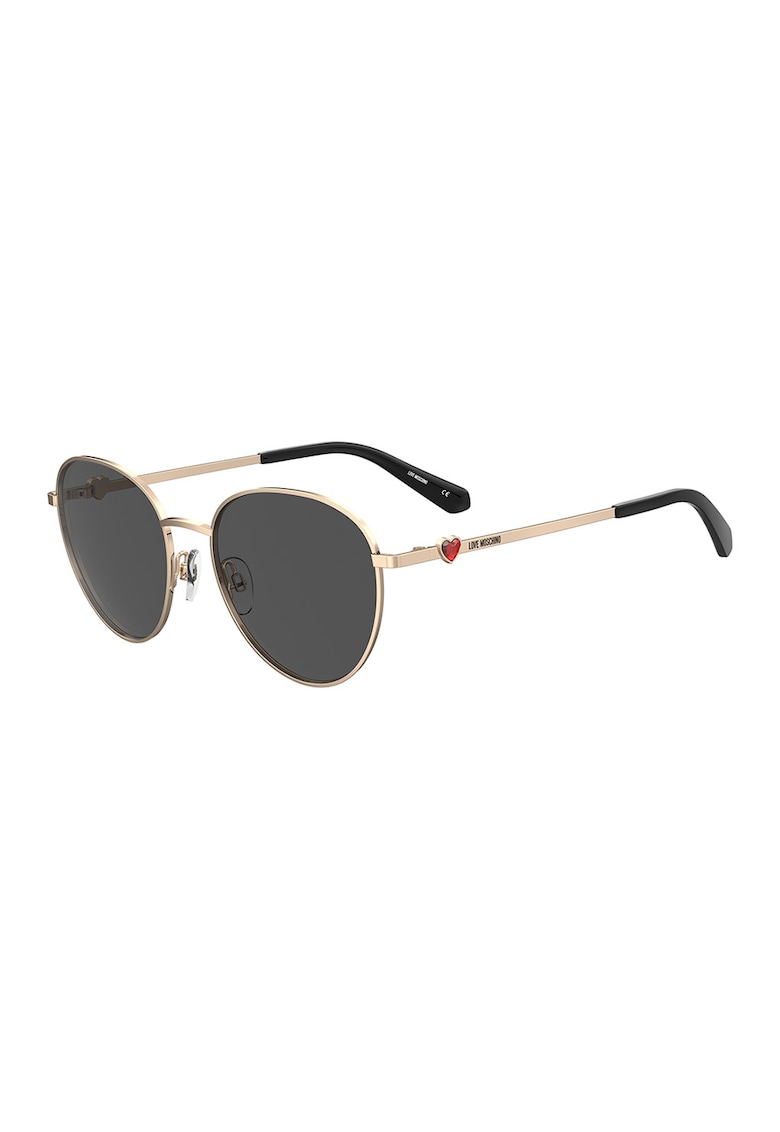Oferte la Ochelari de soare rotunzi cu rama metalica - Auriu/Negru