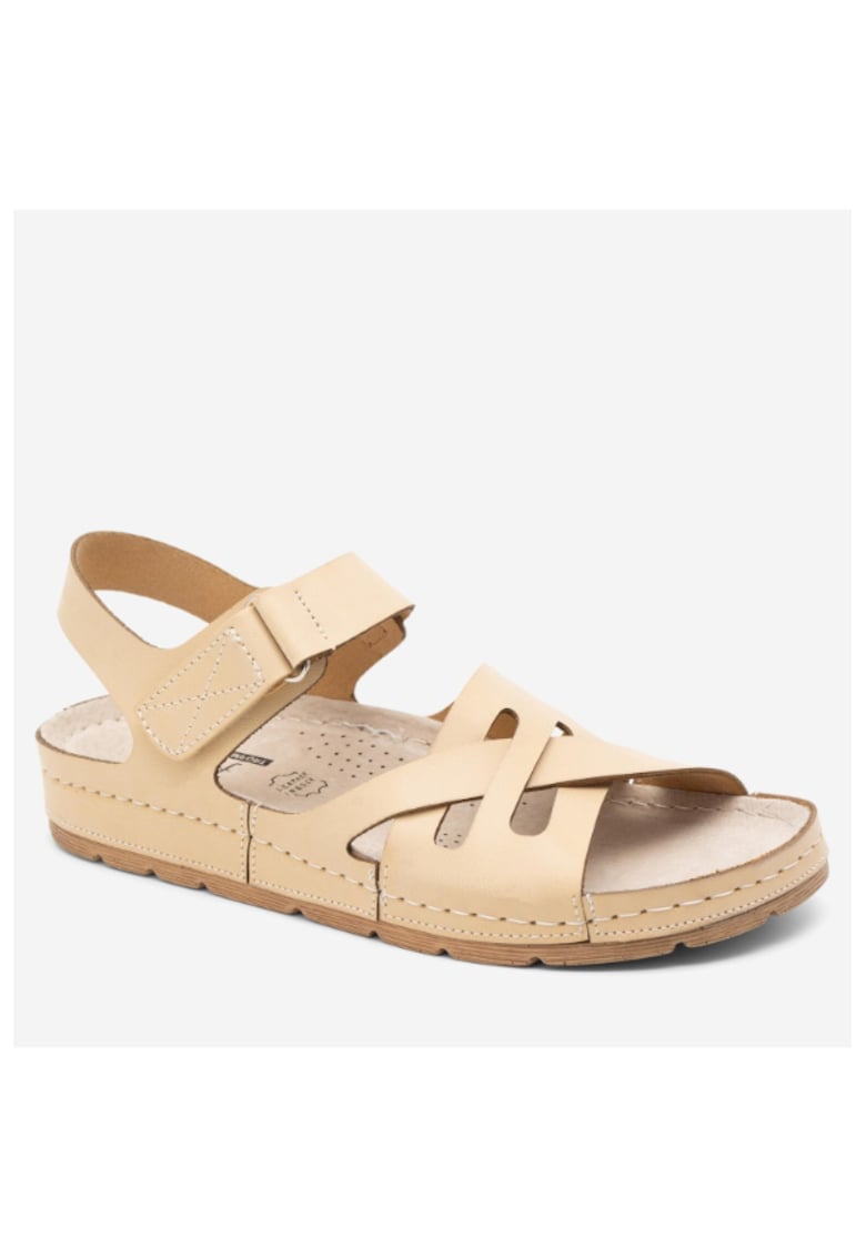 Oferte la Sandale dama -  5904862747057 - Bej - Piele ecologica - Bej