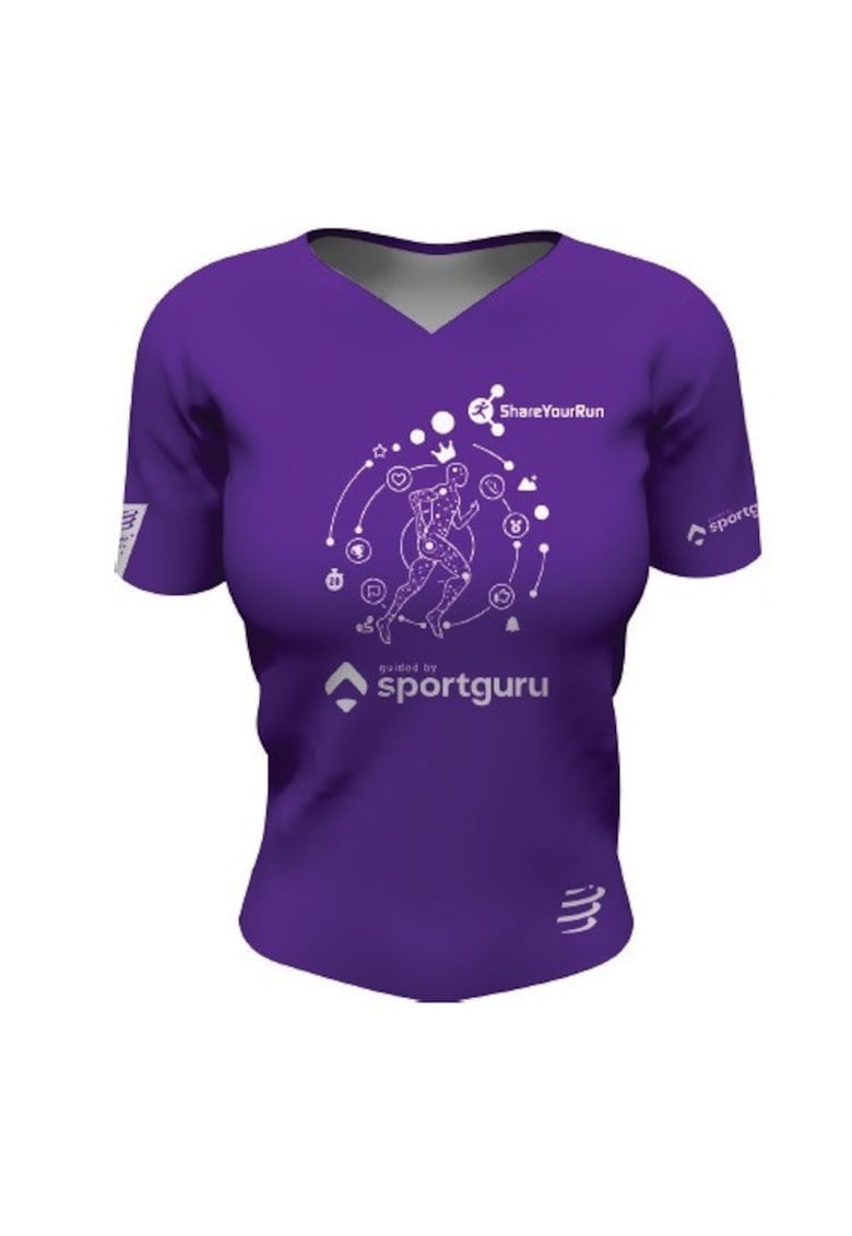 Oferte la Tricou alergare dama  Share Your Run Mov/Alb - Mov