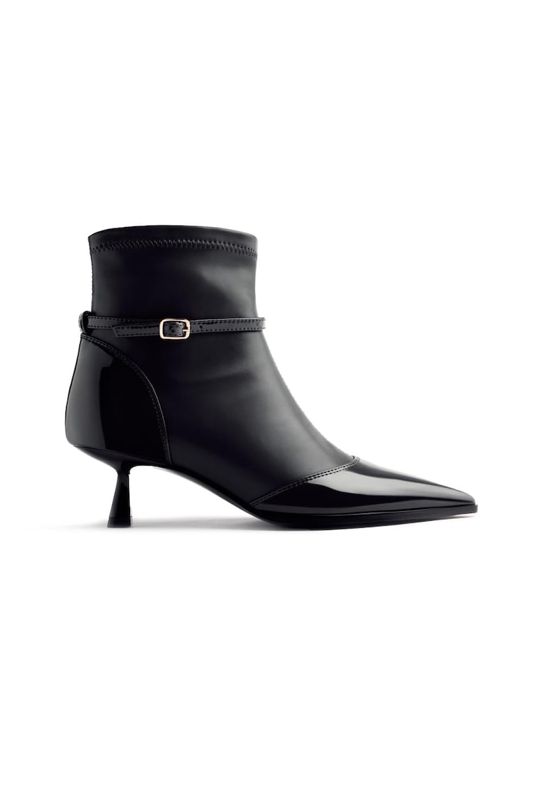 Oferte la Botine cu toc kitten Caspian - Negru