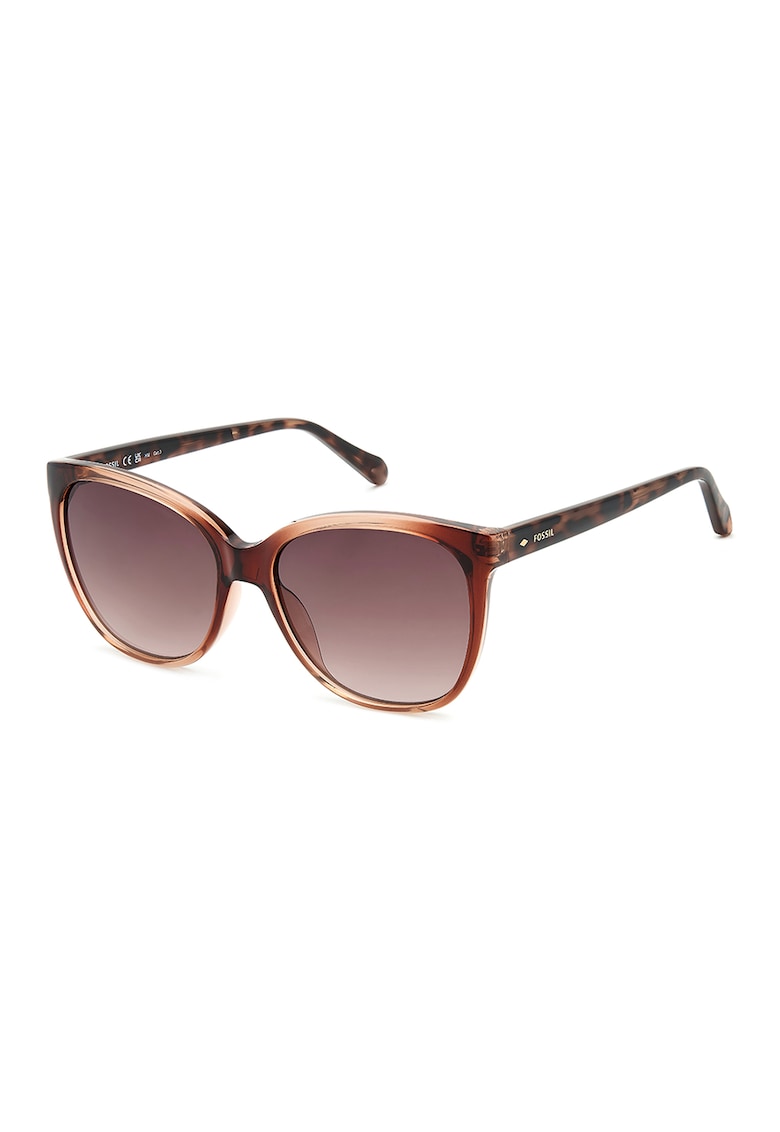 Oferte la Ochelari de soare cat-eye cu lentile in degrade - Maro