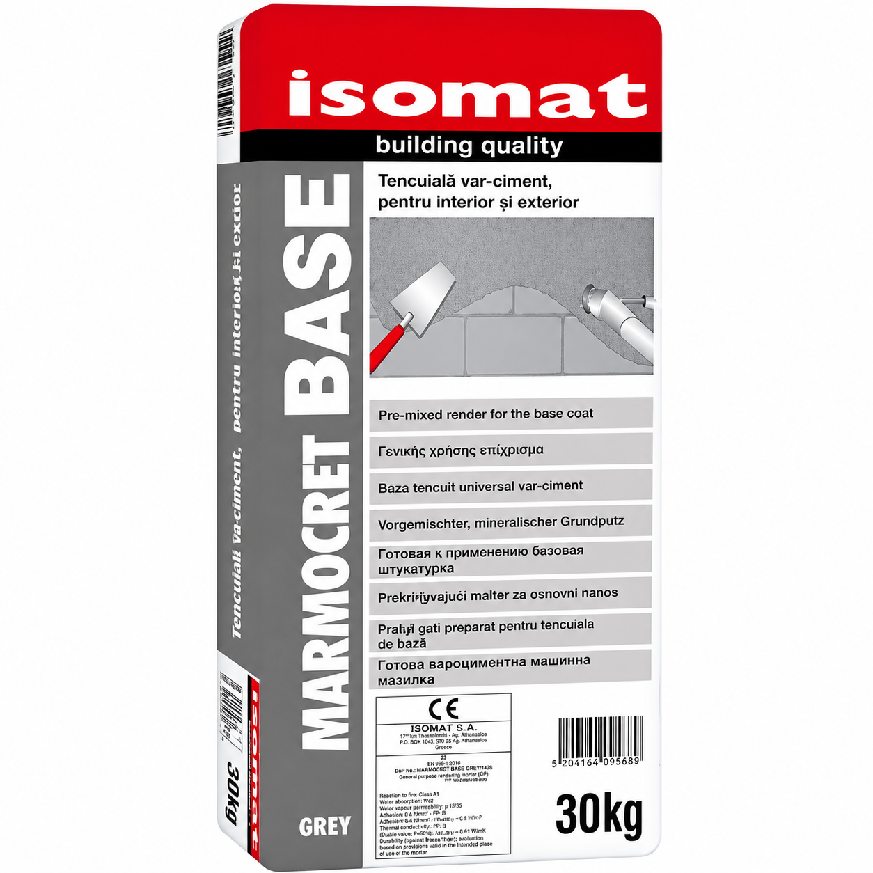 Oferte la Tencuiala var-ciment Isomat Marmocret - Base, gata preparata, interior/exterior, 30 kg