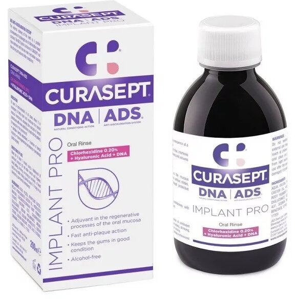 Oferte la Apa de Gura H73320369 ADS Implant cu Clorhexidina si Acid Hialuronic 0.20% 200ml