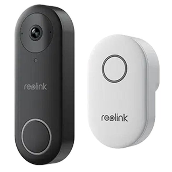 Oferte la Sonerie video wireless Reolink Video Doorbell WiFi D340W, 2K, slot card, night vision, vizualizare de pe telefon, detectie miscare