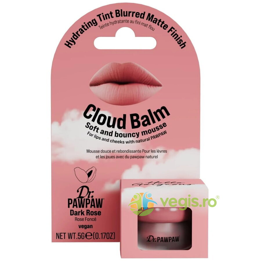 Oferte la Balsam Tip Mousse pentru Buze si Obraji Finish Mat Estompat Cloud Balm Dark Rose 5g