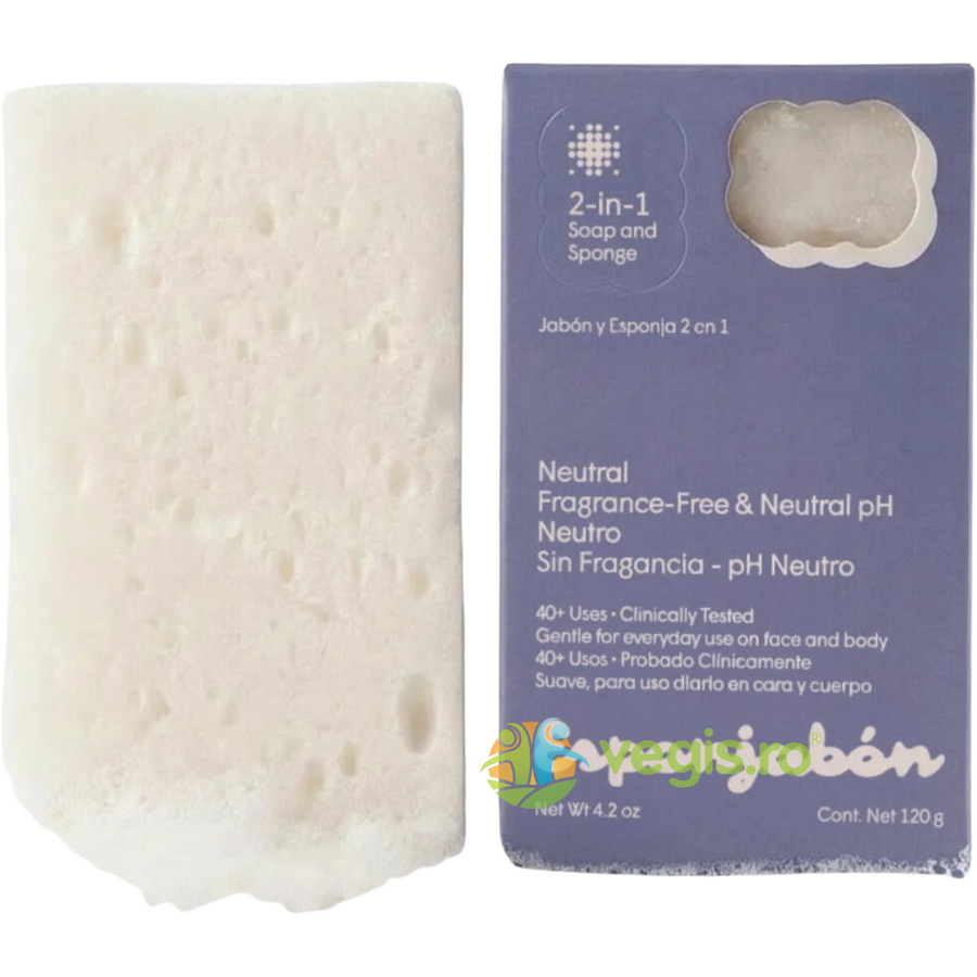 Oferte la Burete de Baie si Sapun Incorporat 2 in 1 cu pH Neutru fara Parfum 120g
