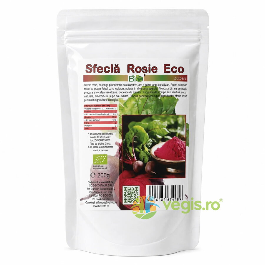 Oferte la Sfecla Rosie Pudra Ecologica/Bio 200g