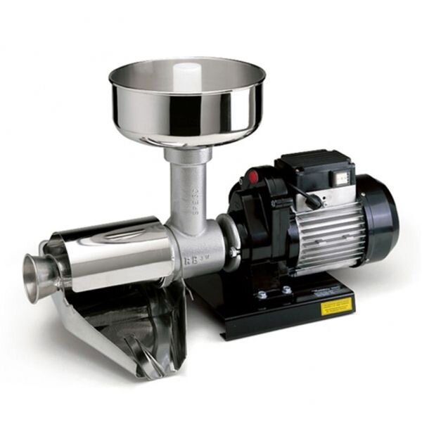 Oferte la Masina electrica de presat rosii Reber 9000 N n.5, Motor prin inductie de 600W, Functionare continua, Productie 150~350kg/h, Comutare inainte/inapoi, Corp din fonta tratata, Filt