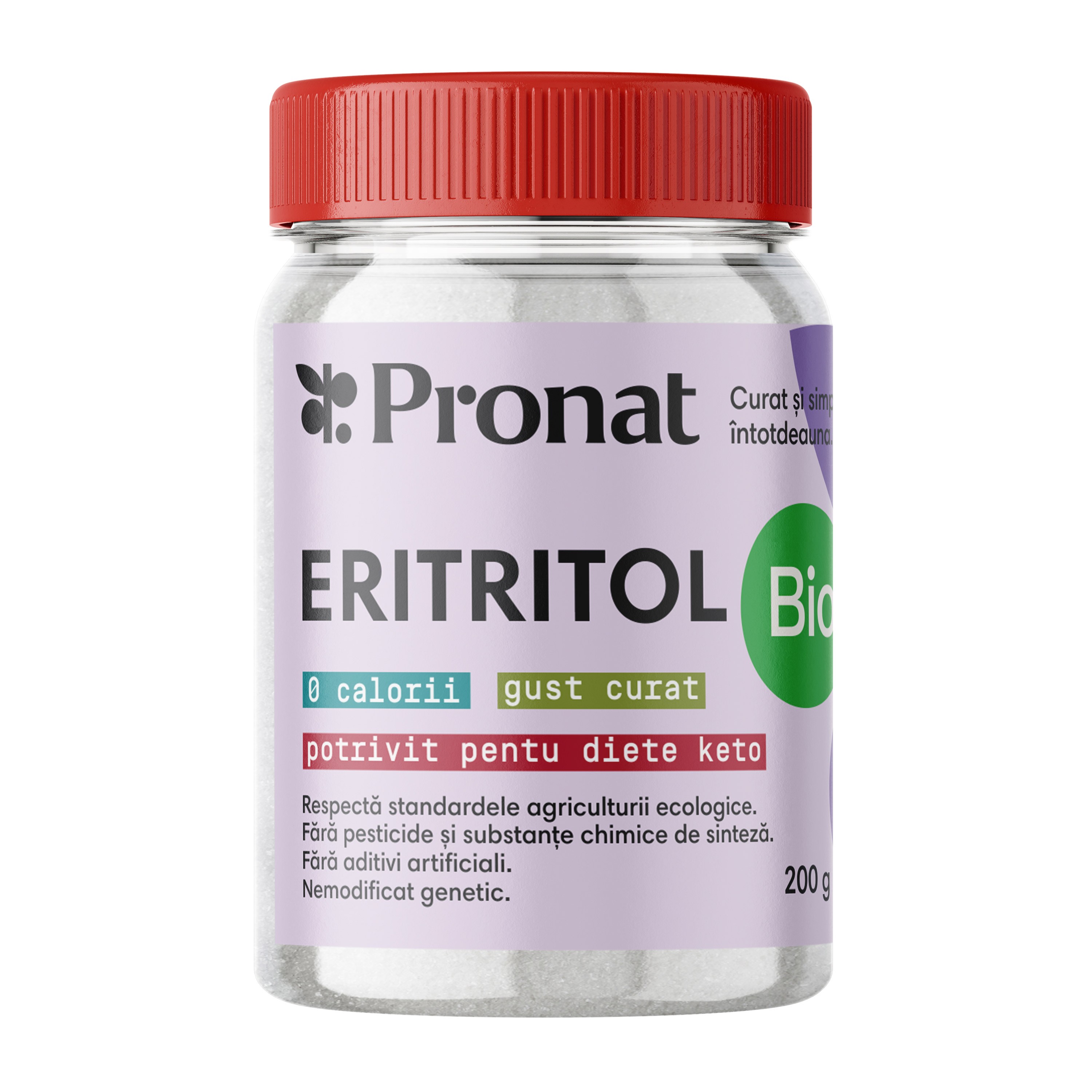 Oferte la Eritritol bio inlocuitor de zahar, 200g Pronat