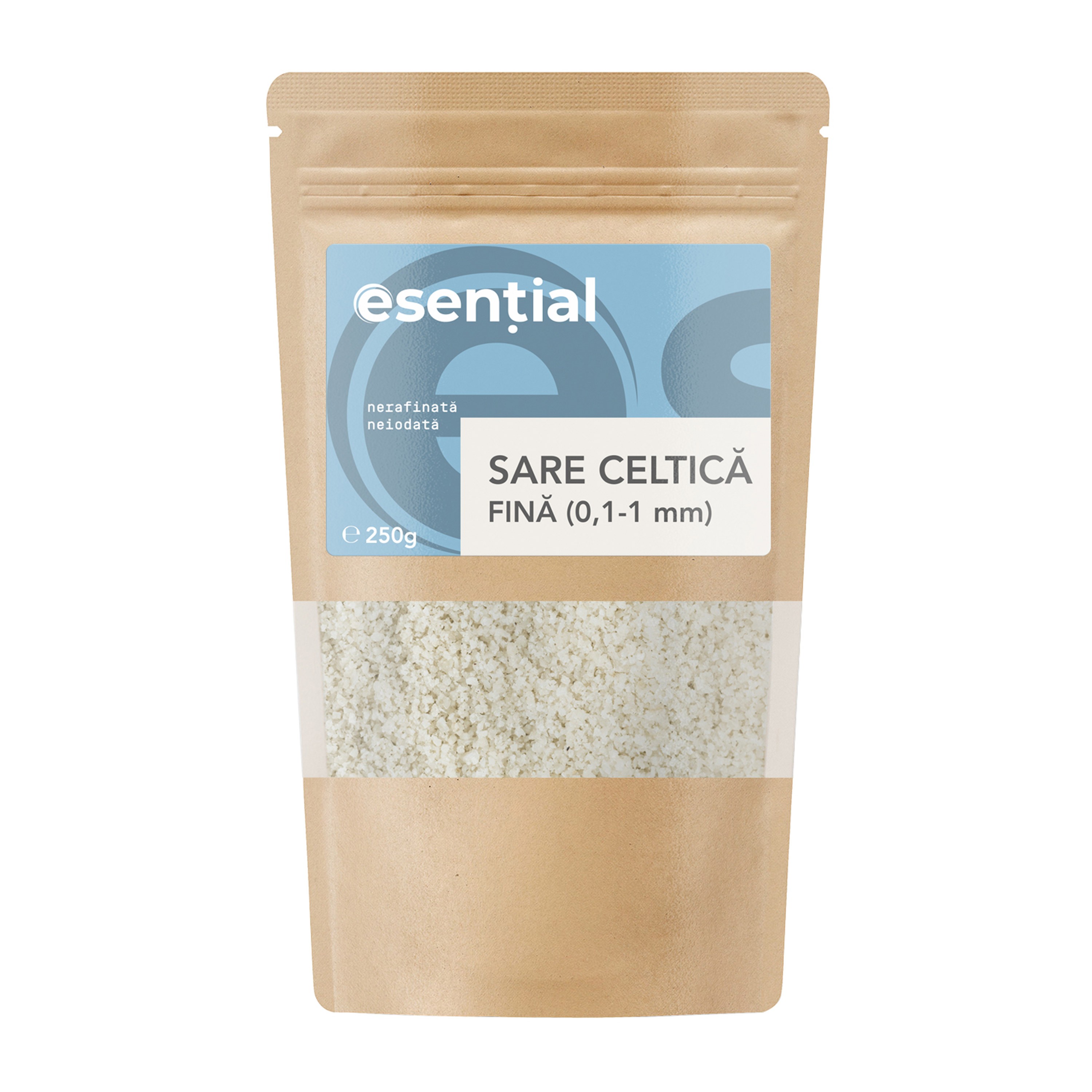 Oferte la Sare celtica fina, nerafinată, neiodata, 250g Esential