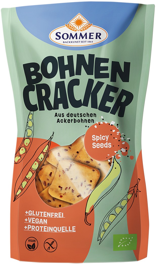 Oferte la Biscuiti bio din bob, fara gluten, cu sare si piper 100g Sommer